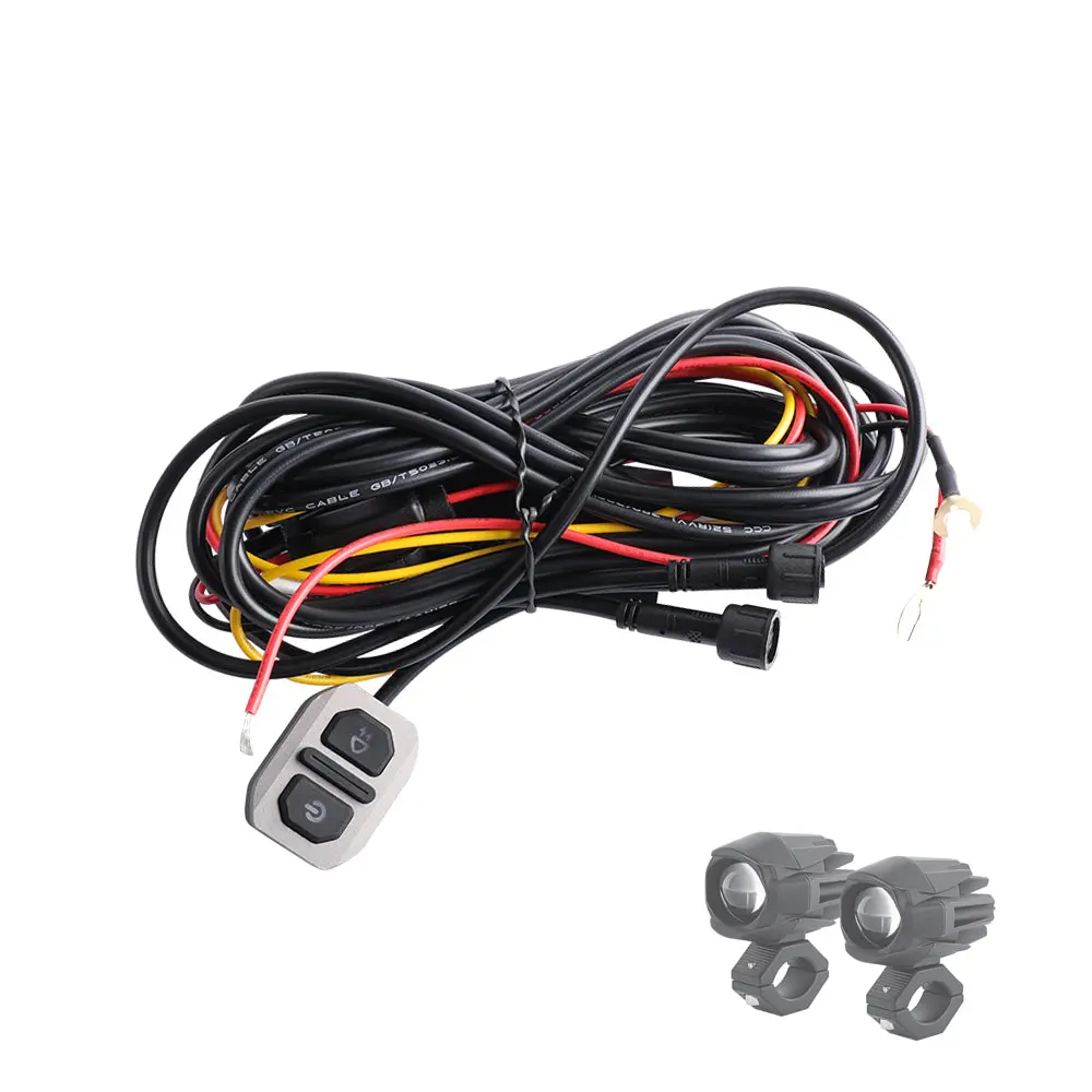 Strobe Wire Harness For 3Inch Mf Series Motorcycle Lights 1