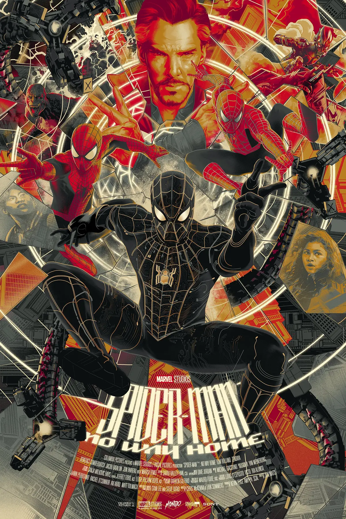 Spider-Man: No Way Home "Black And Gold Suit" Variant Poster 1