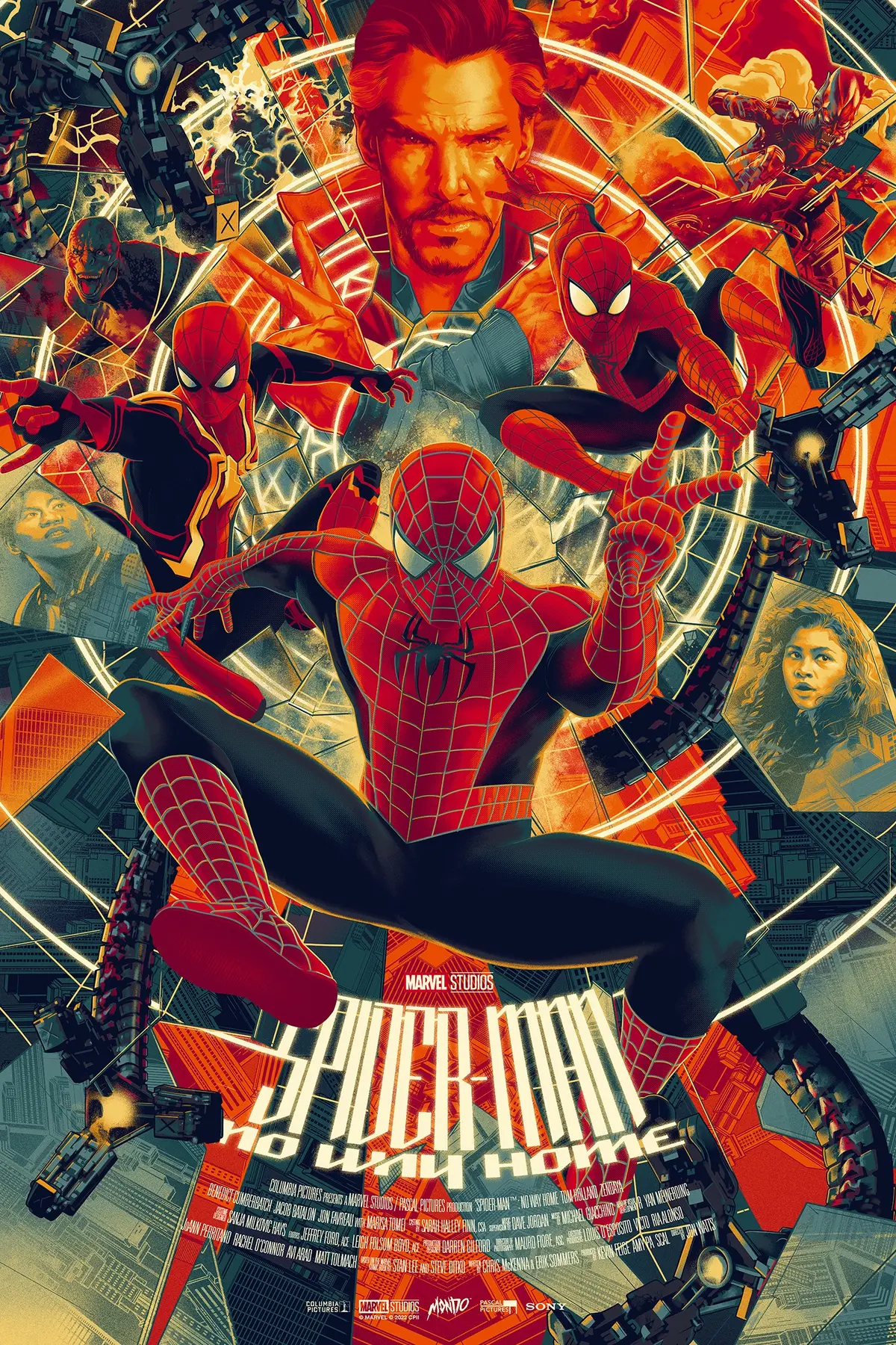 Spider-Man: No Way Home "Peter-Two" Variant (Timed Edition) Poster 1
