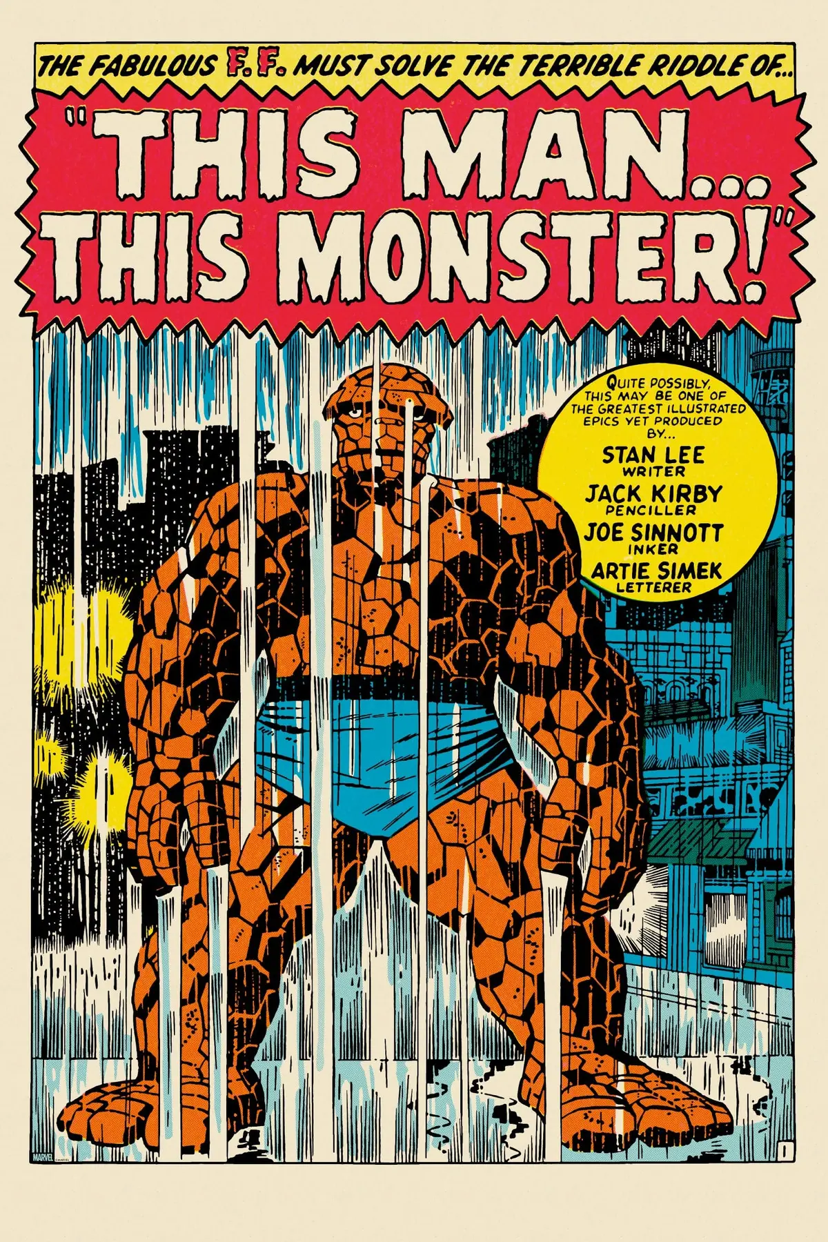 Fantastic Four #51: “This Man… This Monster!” Poster 1