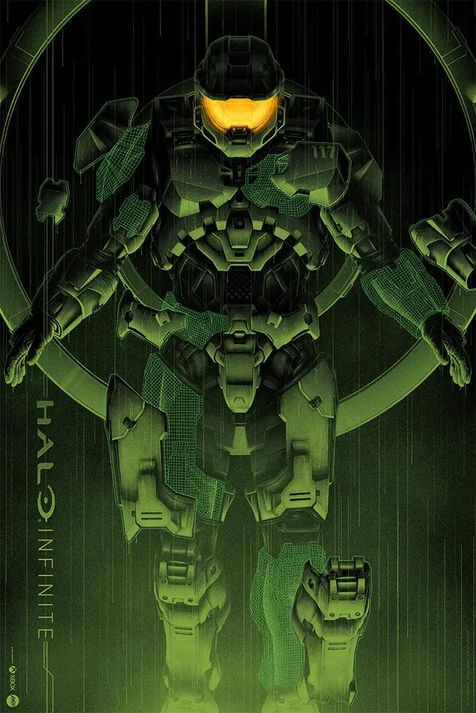 Halo Infinite Screenprinted Poster 1