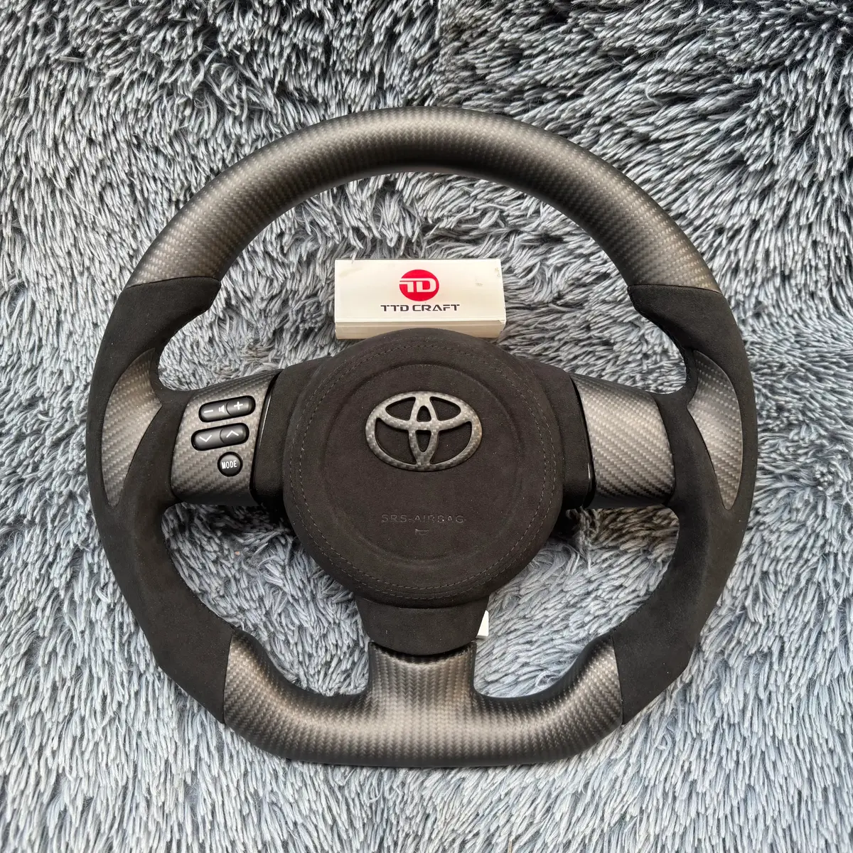 Toyota 2006-2017 Fj Cruiser Alcantara Carbon Fiber Steering Wheel |Ttd Craft 1