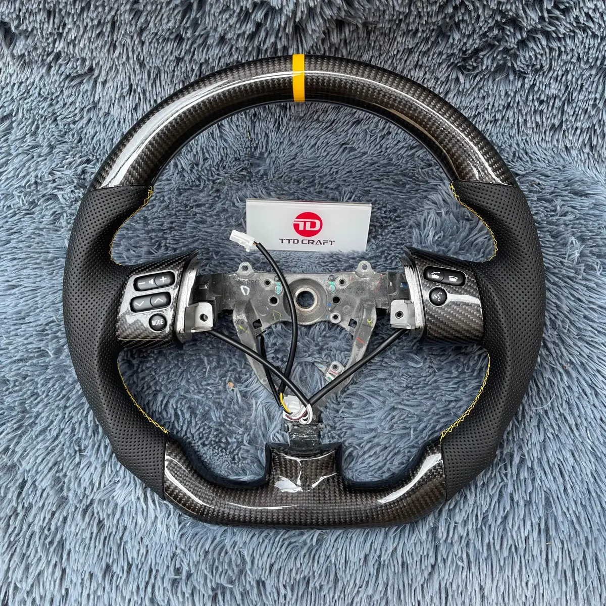 Toyota Fj Cruiser 2006-2017 Flat Bottom Carbon Fiber Steering Wheel |Ttd Craft 1