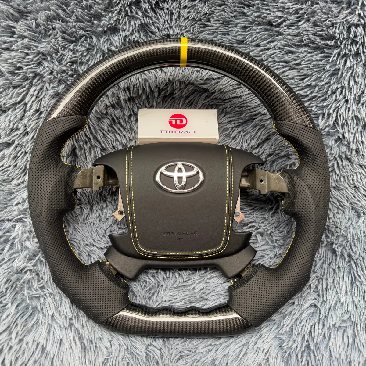 Toyota 2007-2013 Tundra Sequoia Carbon Fiber Steering Wheel |Ttd Craft 1