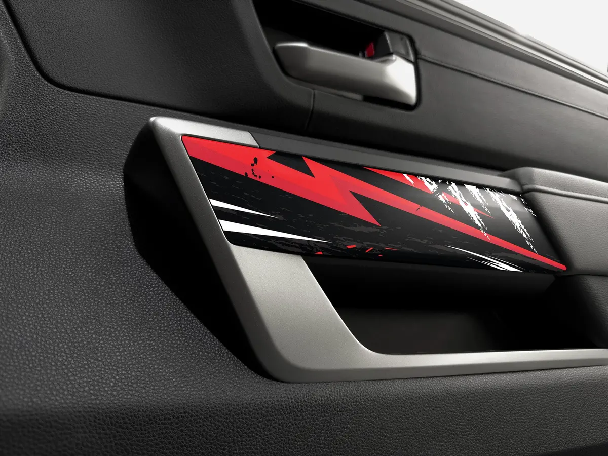 Toyota Tundra & Sequoia 2022+ Door Panel Vinyl Overlays – Set of 4, Custom Finishes - Image 3