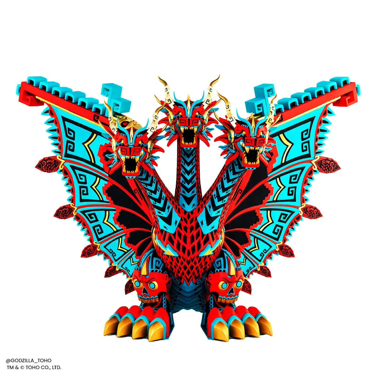 King Ghidorah - Vinyl Designer Figure By Urban Aztec - Planet X Variant - Timed Edition 1