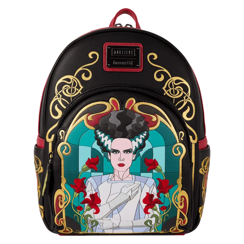 Universal Monsters The Bride Of Frankenstein Stained Glass Mini Backpack 1
