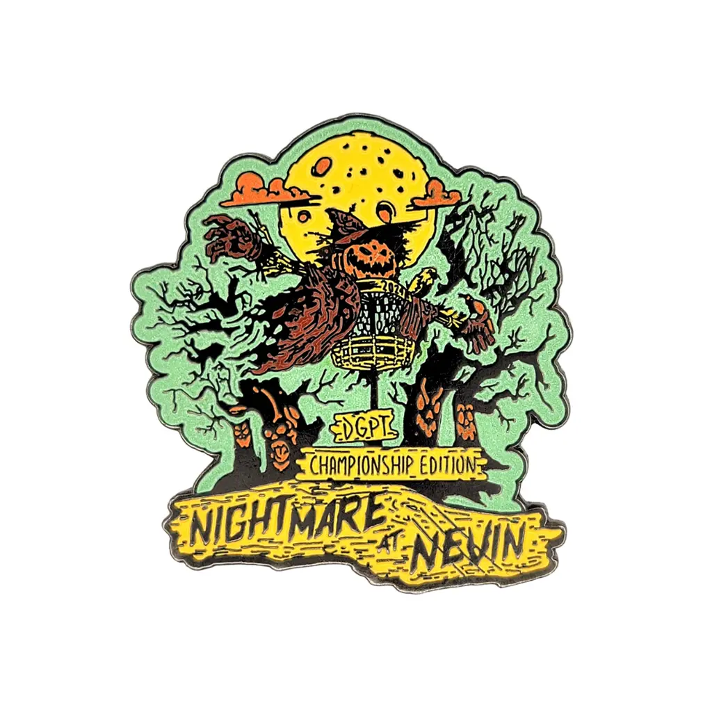 2024 Dgpt Championship - "Nightmare At Nevin" - Hard Enamel Pin 1