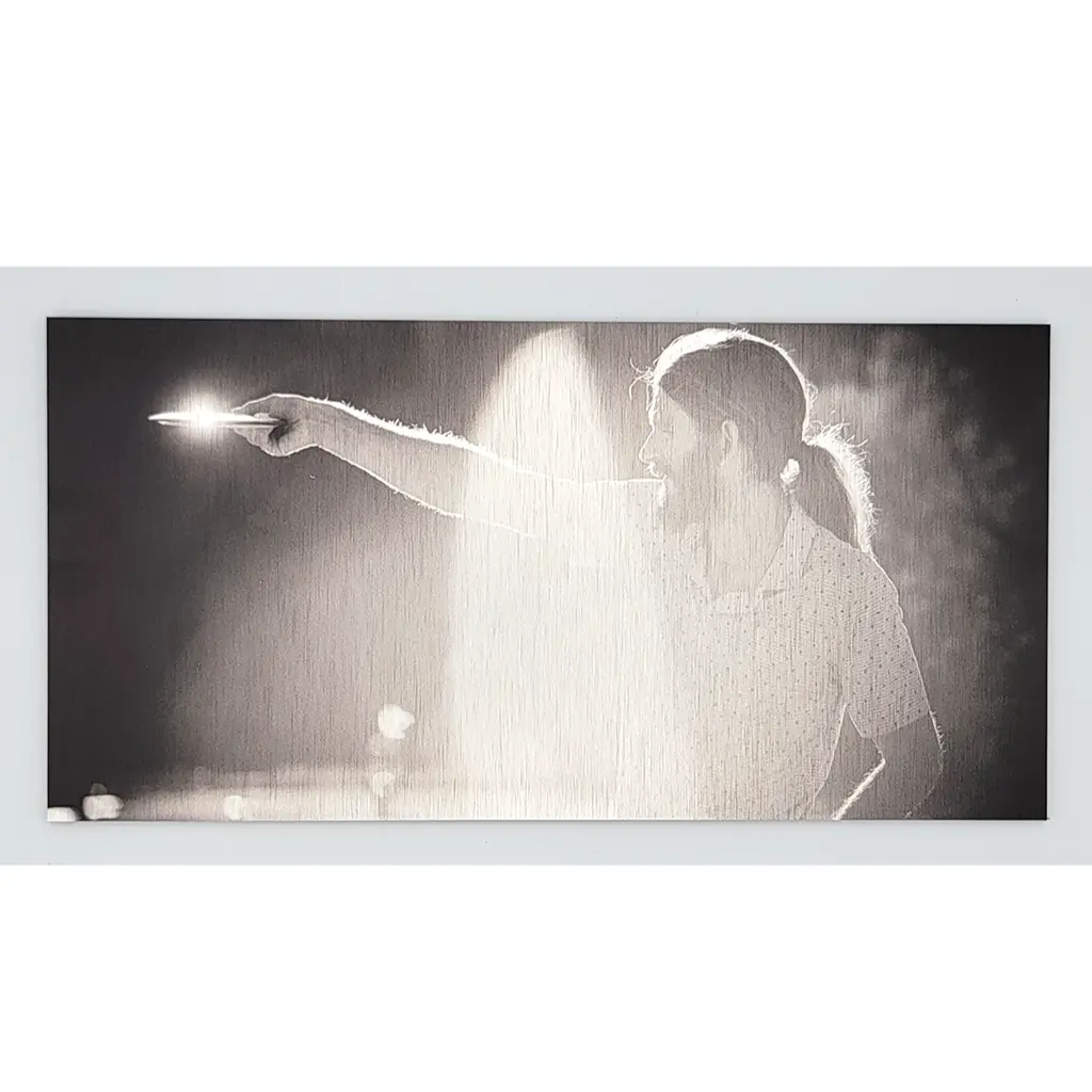 Brushed Metal 5" X 10" Player Prints 5