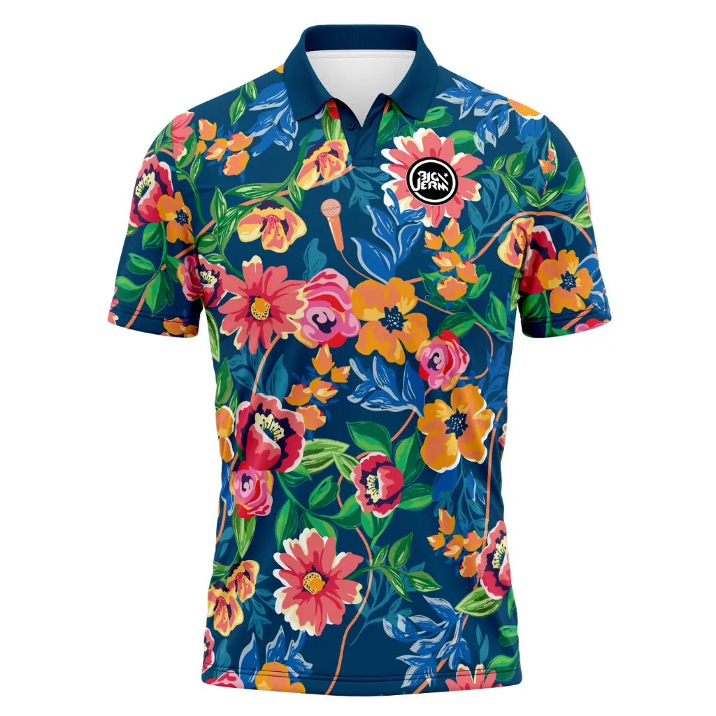 (Men's) Diameter Apparel Big Jerm Floral Polo 1