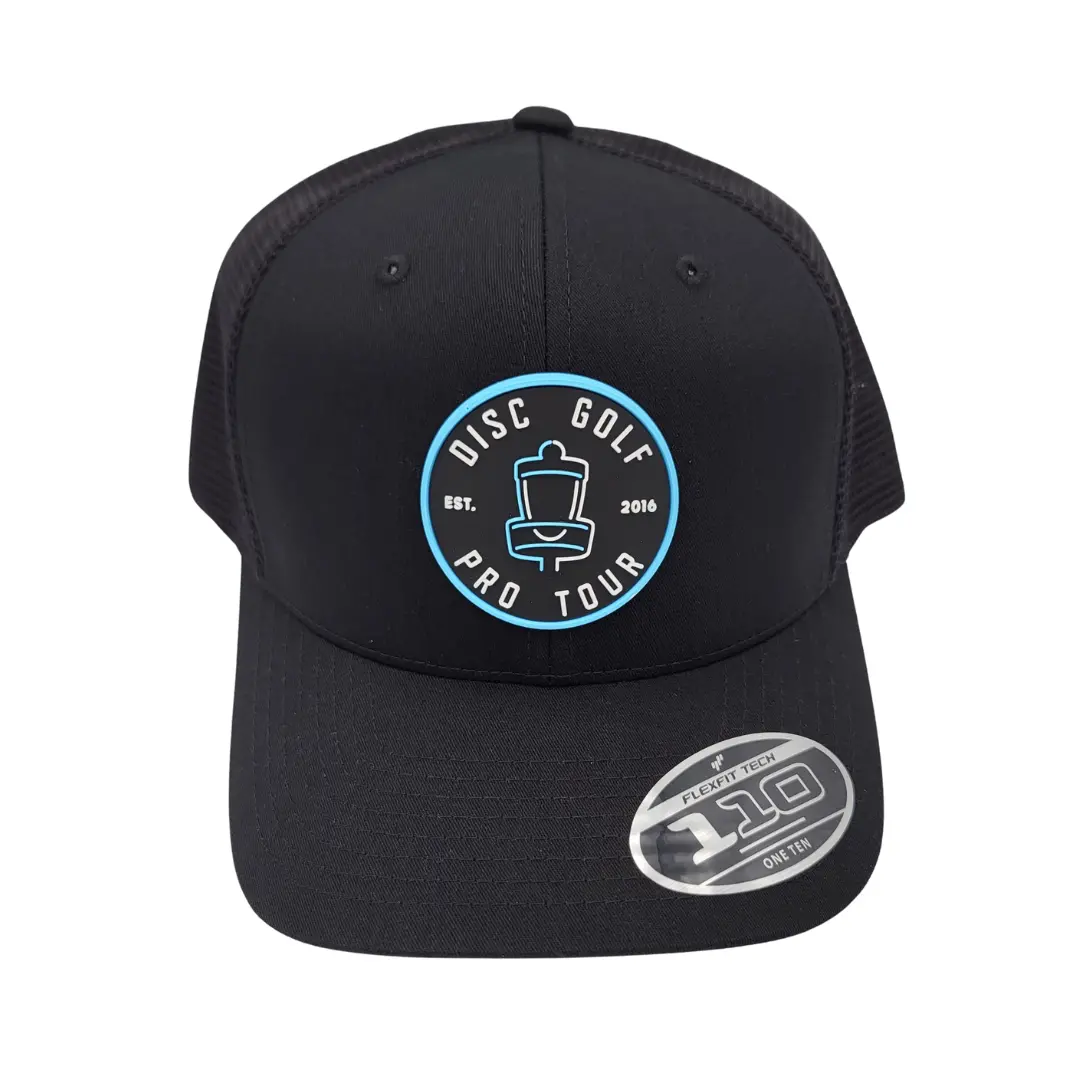 Dgpt Pure Lines Pvc Patch - Flexfit Mesh Snapback Hat - Black 1