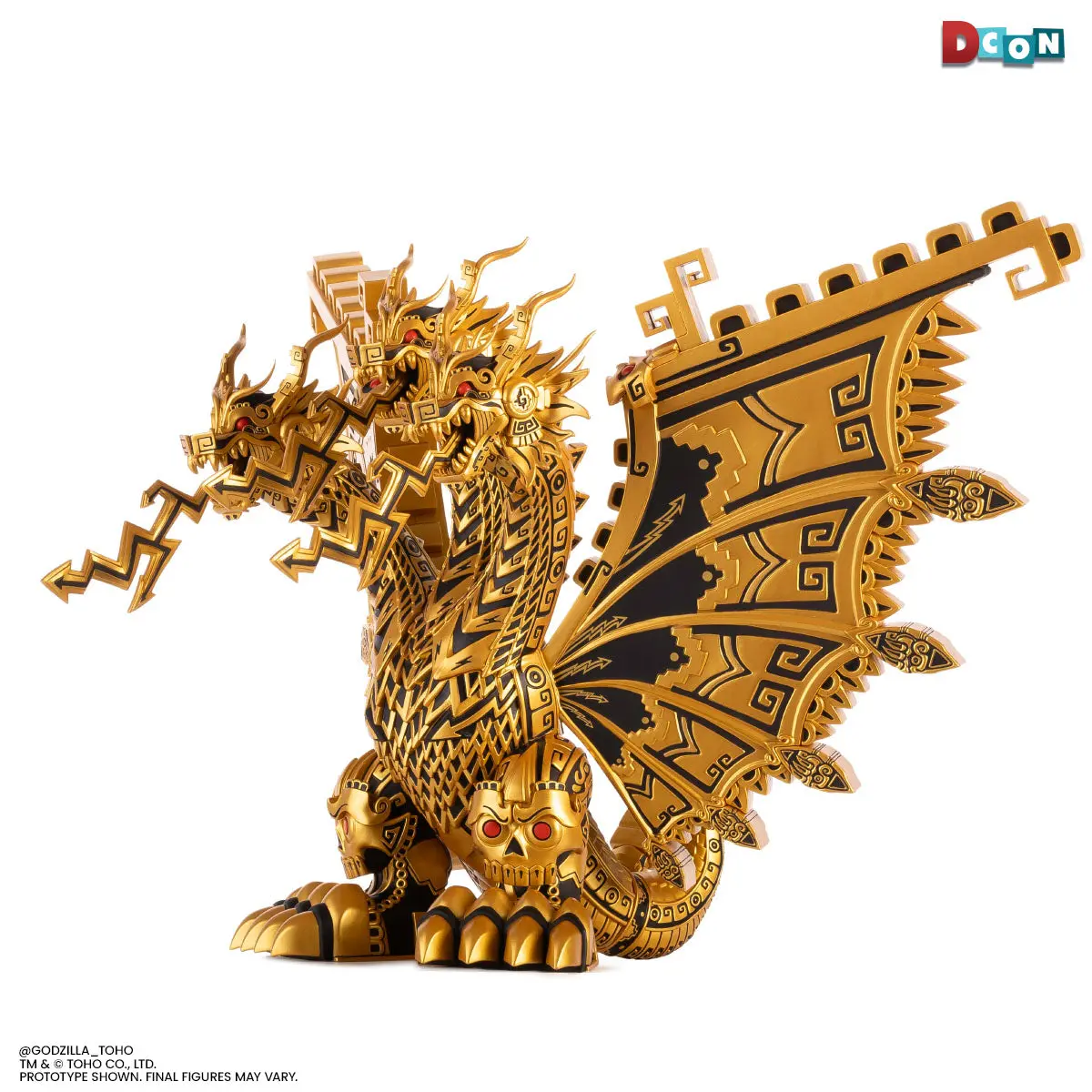 King Ghidorah - Vinyl Designer Figure By Urban Aztec - Golden Dragon Variant 1