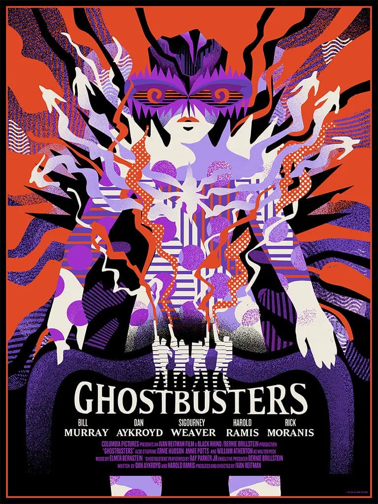 Ghostbusters Screenprinted Poster 1