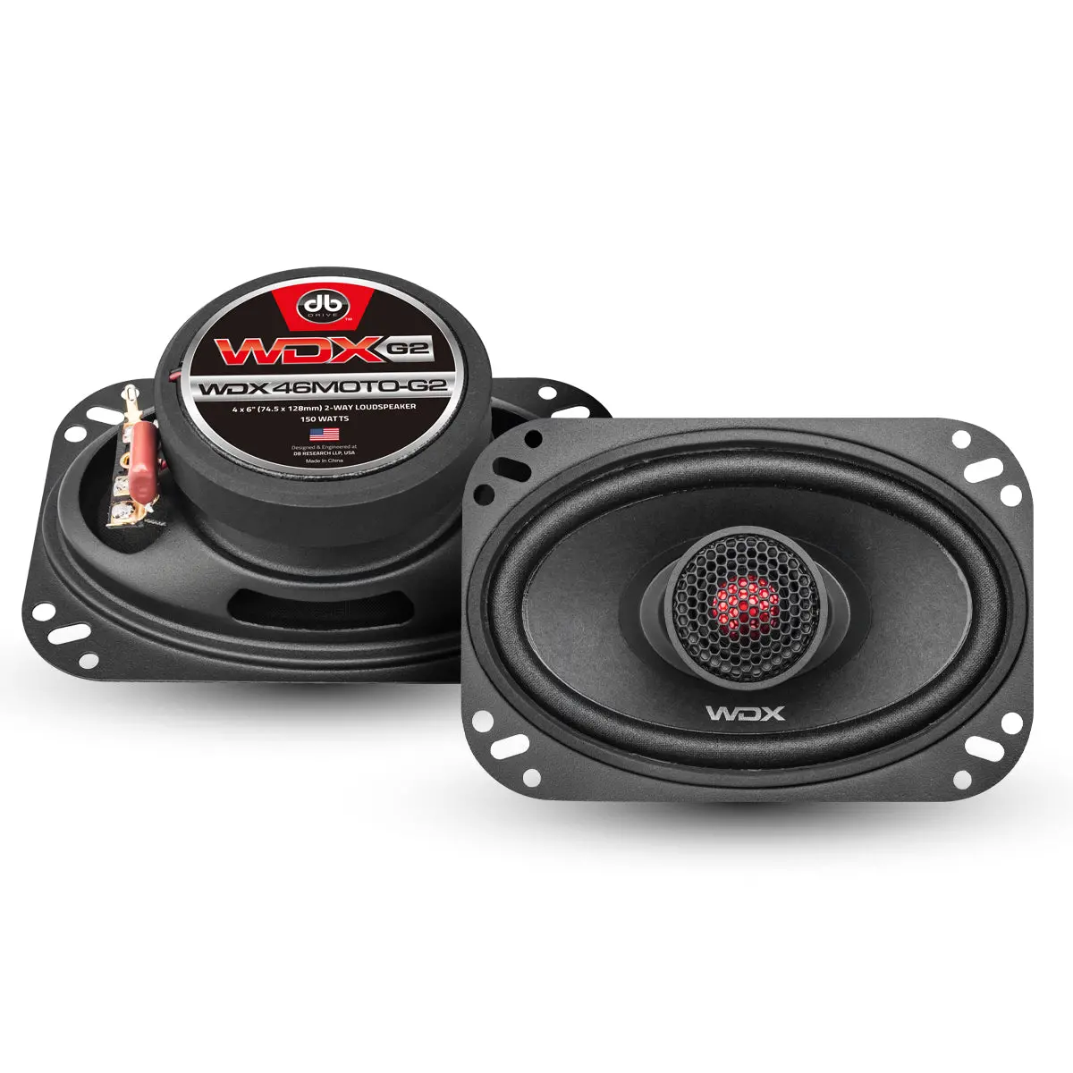 Db Drive Wdx46moto-G2 Weather Resistant 4X6" Speakers / 150 Watts 1