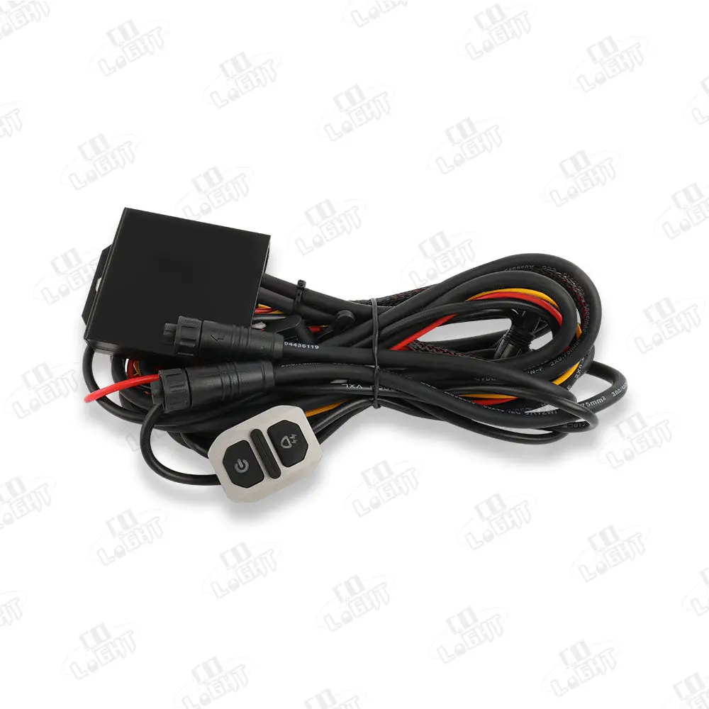 Waterproofed Wire Harness For 4.5" D07 Series Motorcycle Lights 1