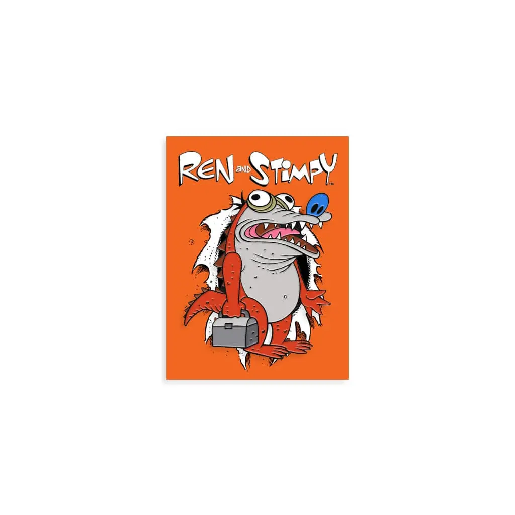 Crocostimpy Enamel Pin 1