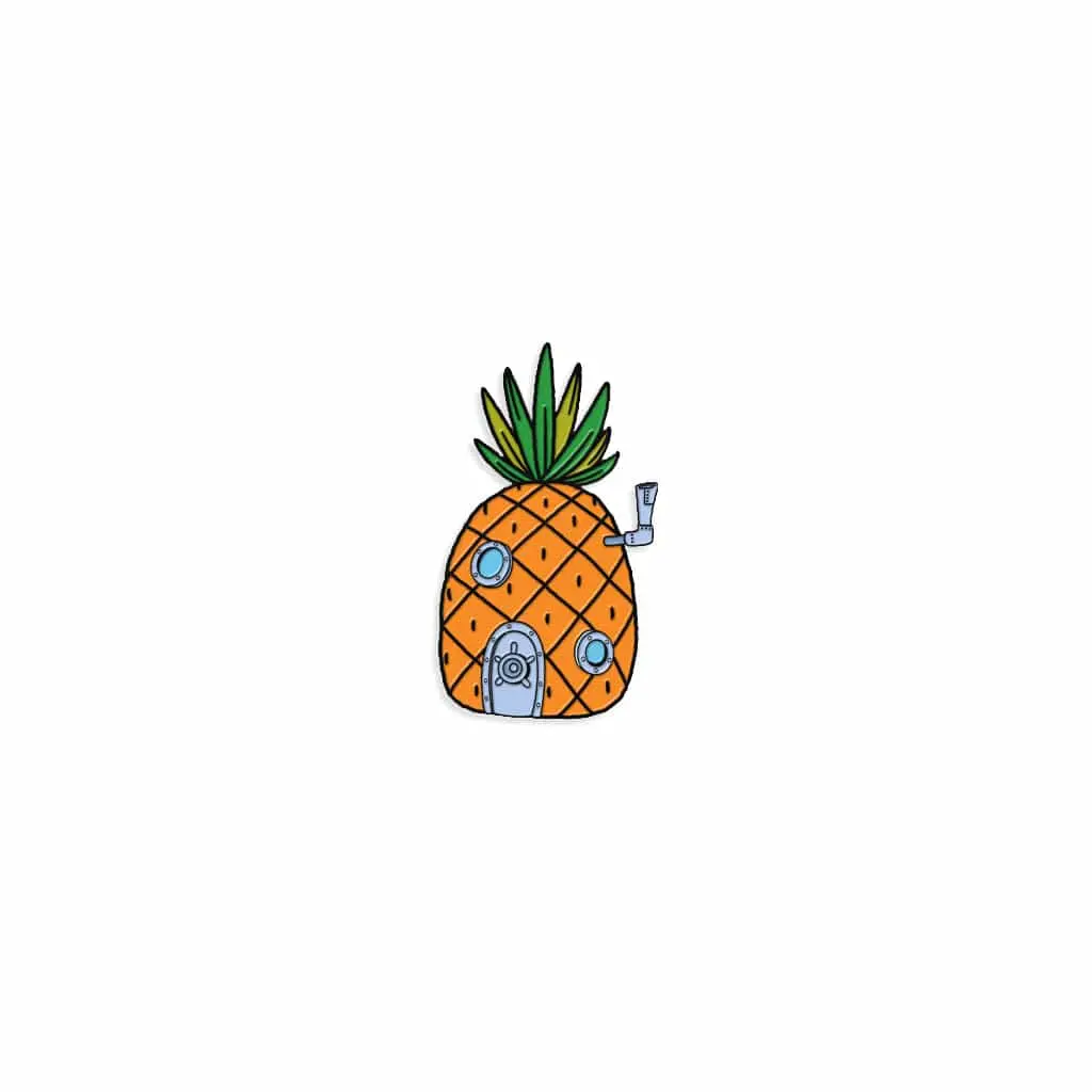 Pineapple Under The Sea Enamel Pin 1