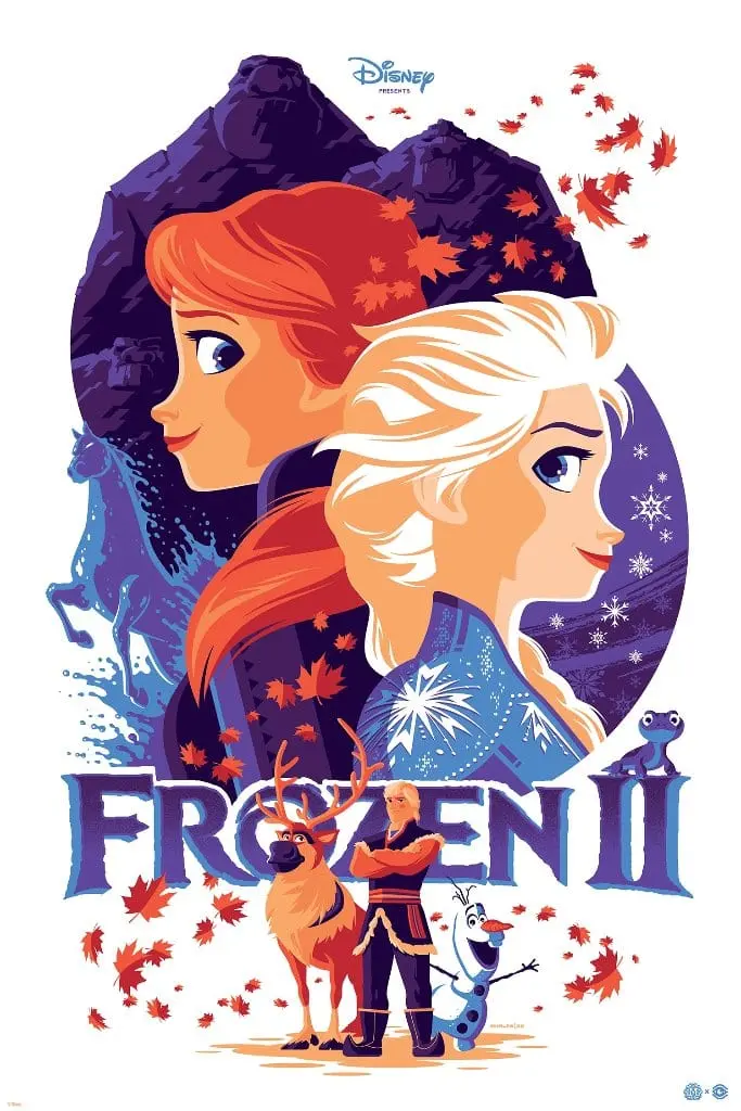 Frozen 2 Screenprinted Poster 1
