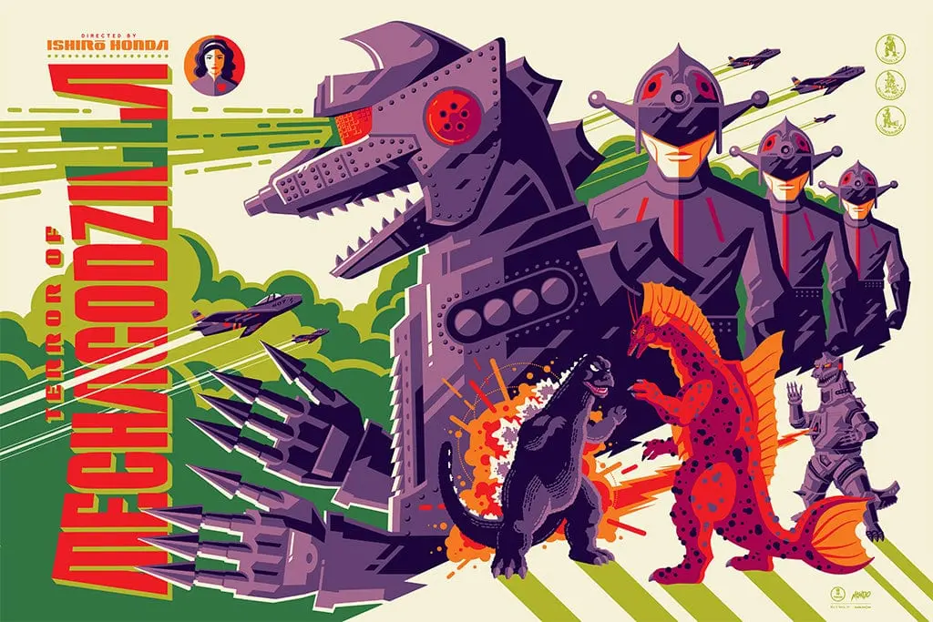 Terror Of Mechagodzilla Screenprinted Poster 1