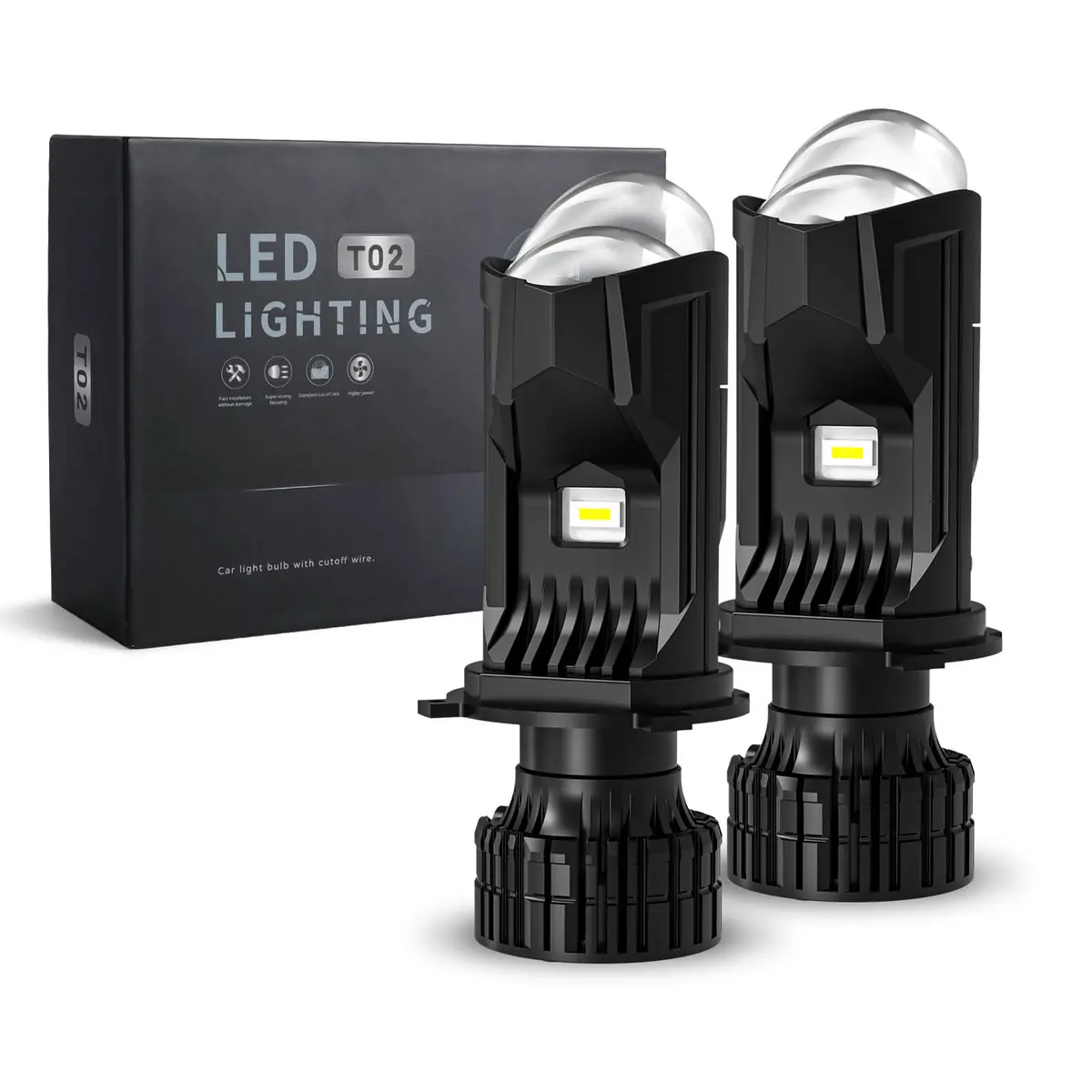 Colight Y9 Plus Series H4 Plug Dual Mini-Projector Lhd Mode Led Headlight Bulb 1
