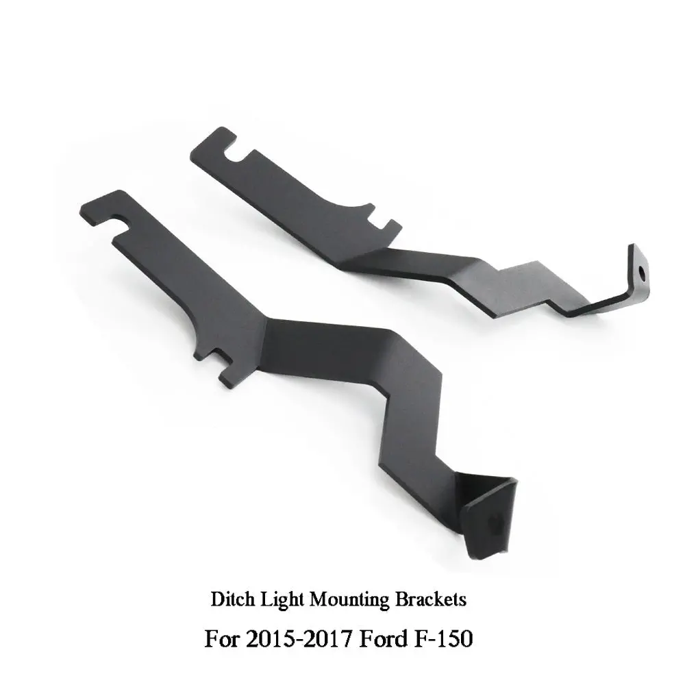 2015-2017 Ford F-150 Led Light Hood Hinge Mounting Brackets 1