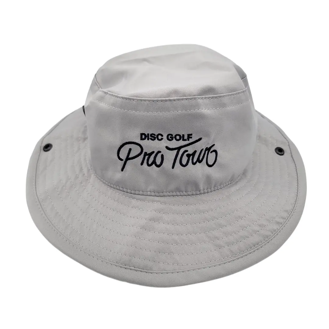 Dgpt Script Embroidered Boonie Hat - Gray 1