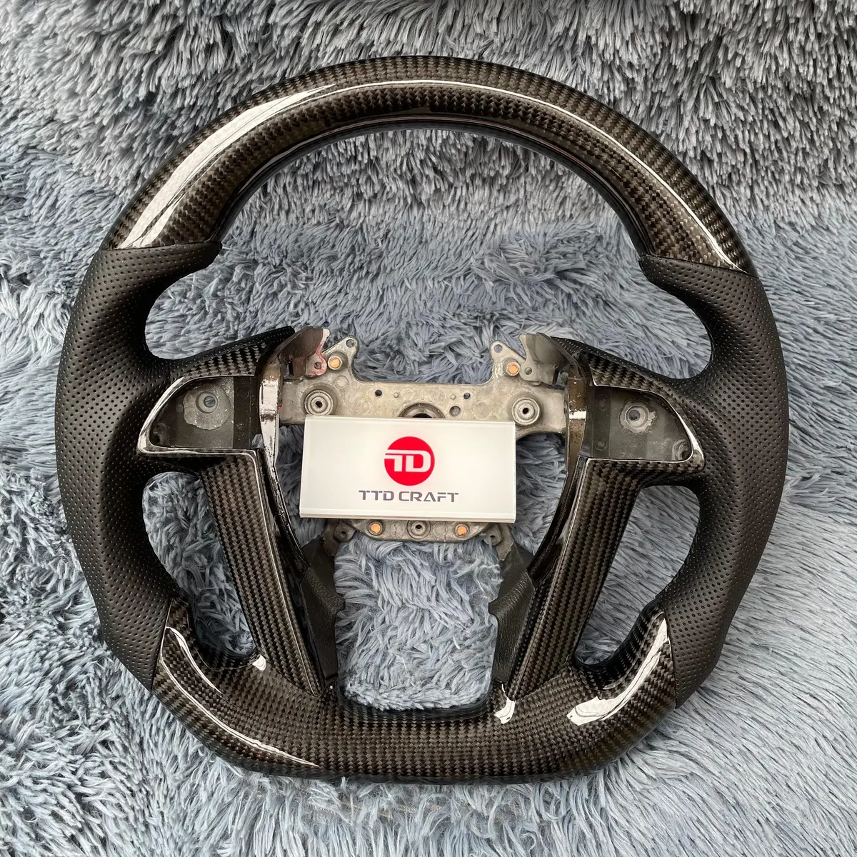 Honda 2008-2012 Accord / 2009-2015 Pilot Carbon Fiber Steering Wheel |Ttd Craft 5