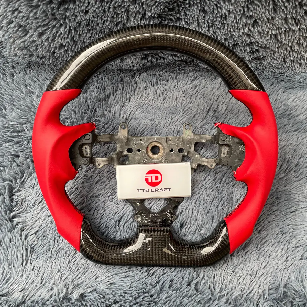 Custom Honda Civic 2012-2015 Carbon Fiber Steering Wheel | Ttd Craft 3