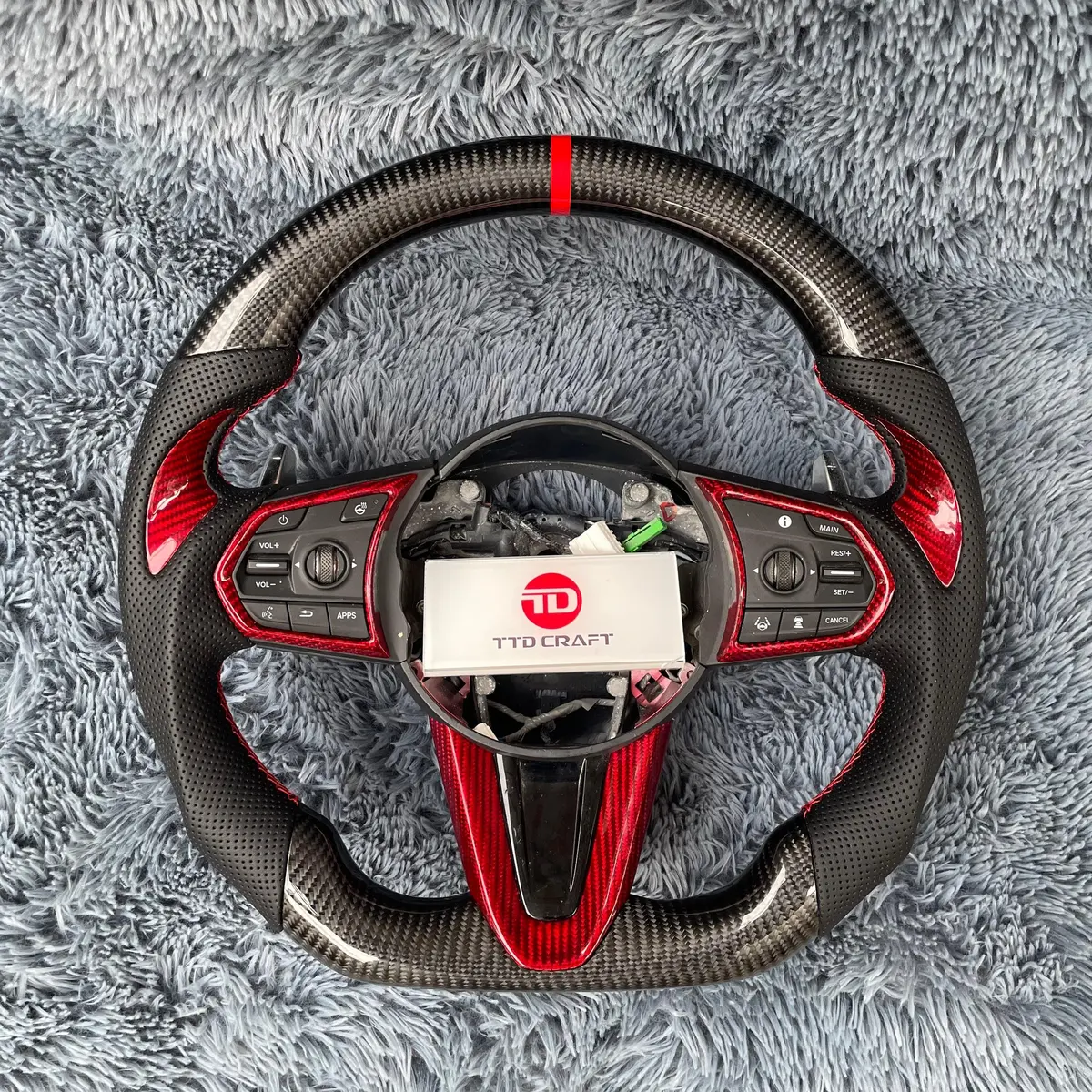 Acura Rdx Carbon Fiber Steering Wheel 2019-2025 With Carbon Grips |Ttd Craft 1