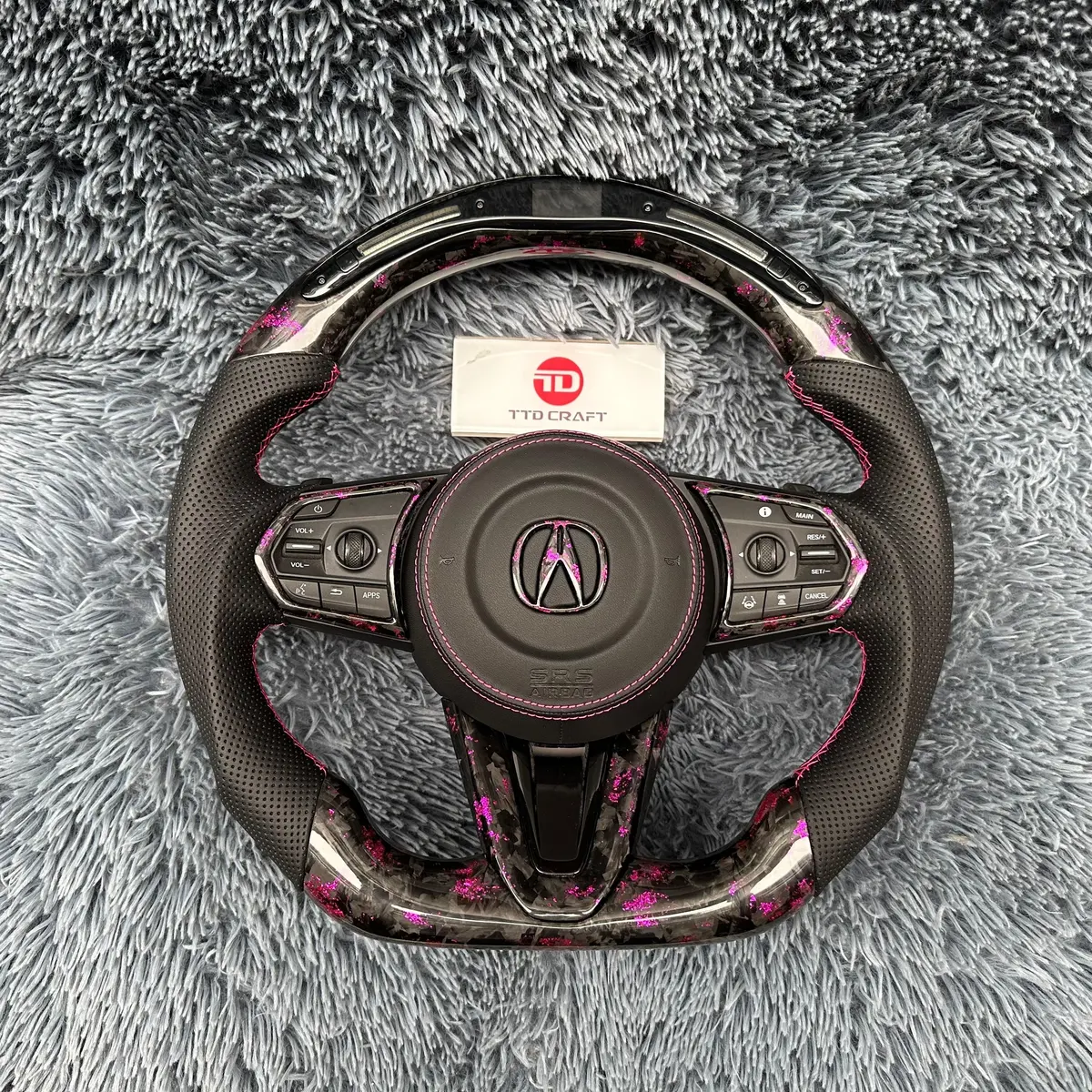 Led Forged Carbon Fiber Steering Wheel For Acura 2019-2025 Rdx |Ttd Craft 1