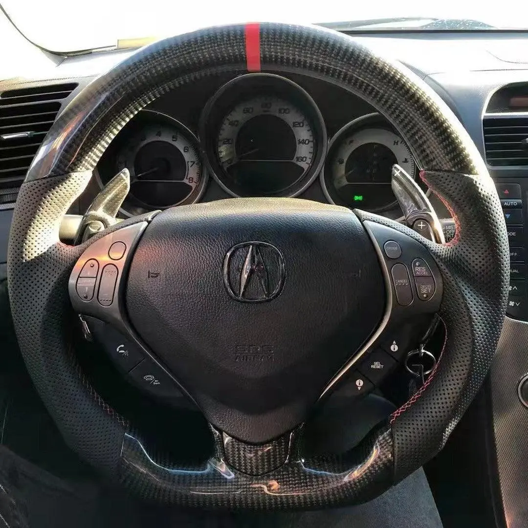 Flat Bottom Carbon Fiber Steering Wheel Acura Tl 2007 2008 |Ttd Craft 1