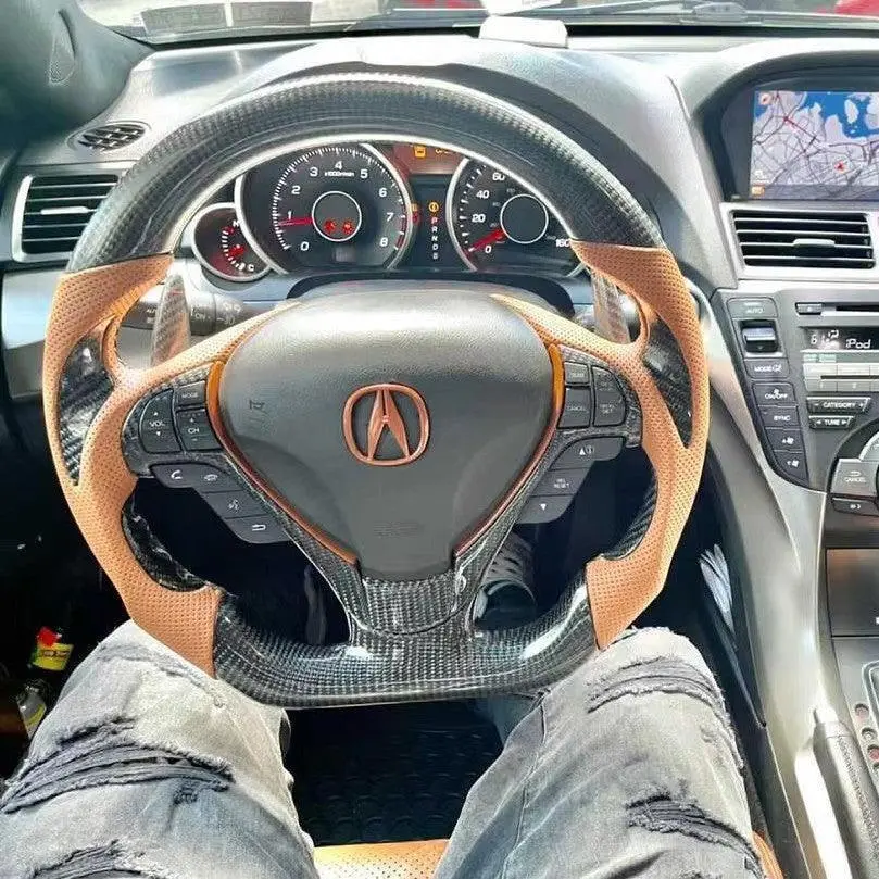 Acura Tl 2009-2014 Flat Bottom Carbon Fiber Steering Wheel |Ttd Craft 1