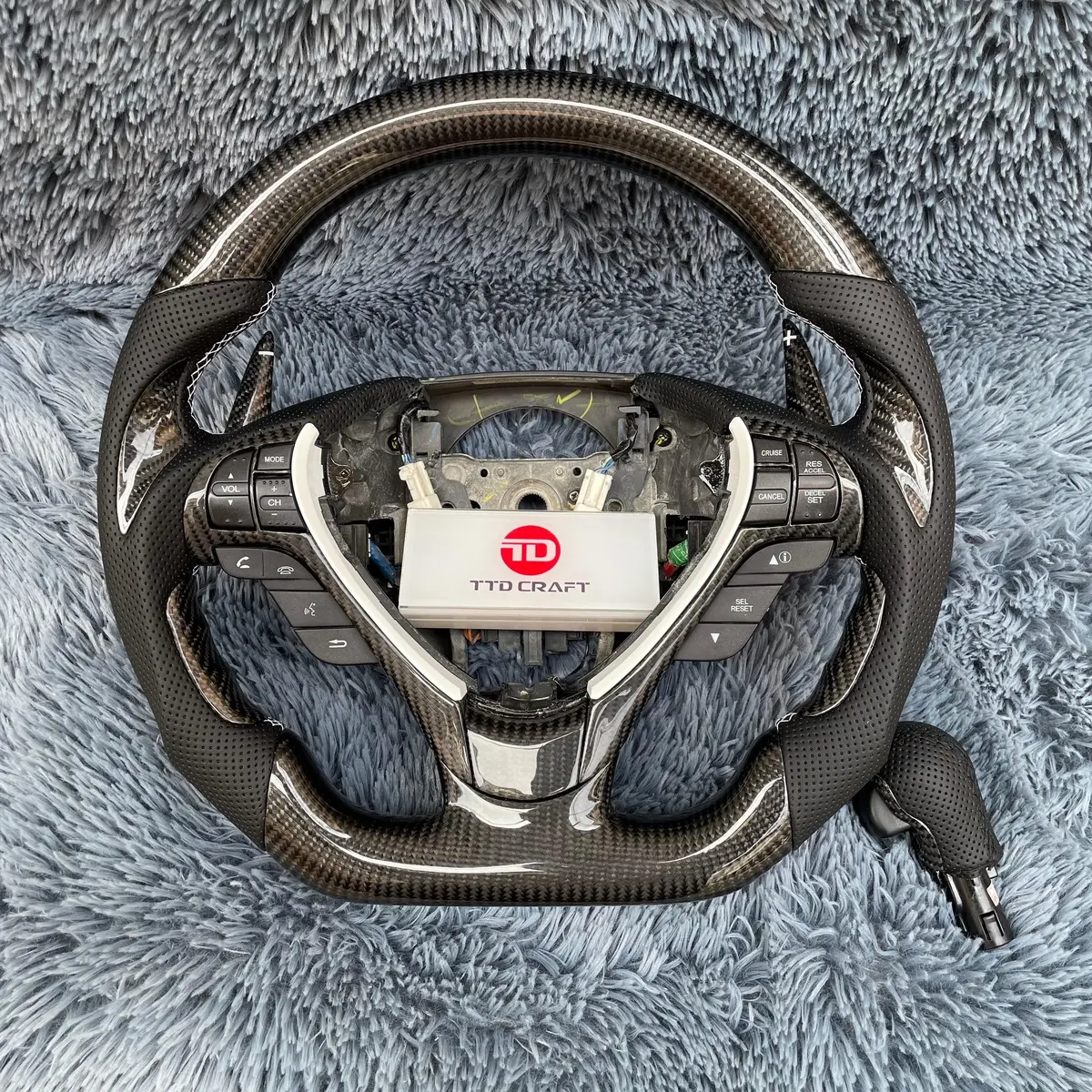 Acura Tl 2009 2010 2011 2012 2013 2014 Carbon Fiber Steering Wheel |Ttd Craft 1