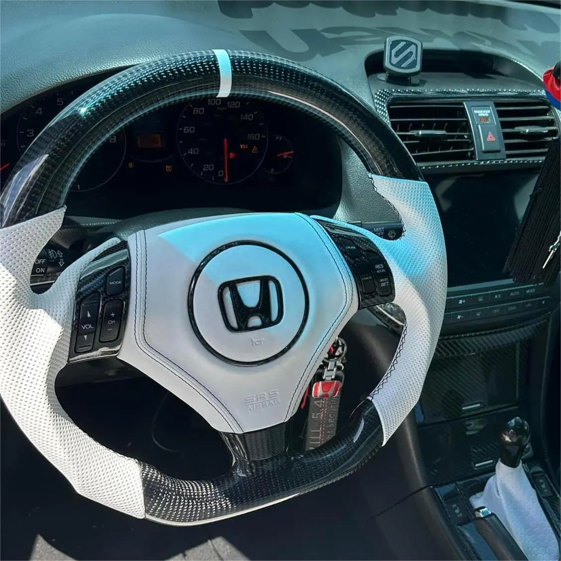Acura Tsx 2004-2008 / Honda Accord Cl9 Carbon Fiber Steering Wheel| Ttd Craft 1