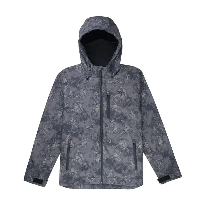 Aftco Reaper Tactical Zip Up Jacket Charcoal Acid Camo 1