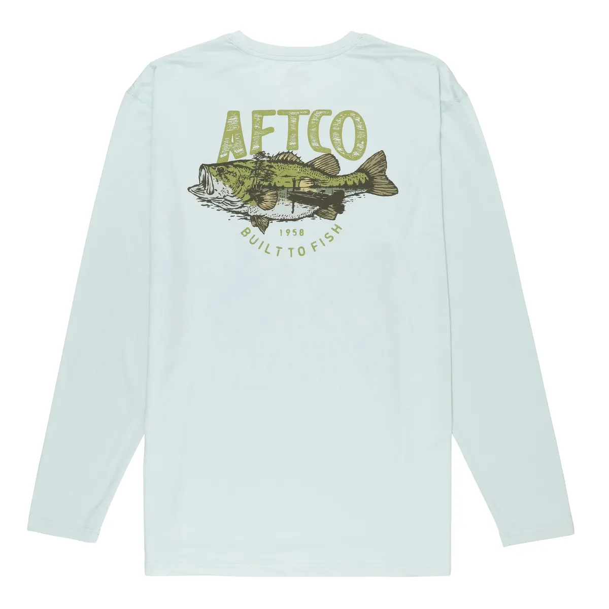 Aftco Wild Catch Long Sleeve Tee Sprout 1