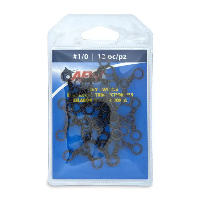 Afw Brass 3-Way Swivels With Stainless Steel Rings 1