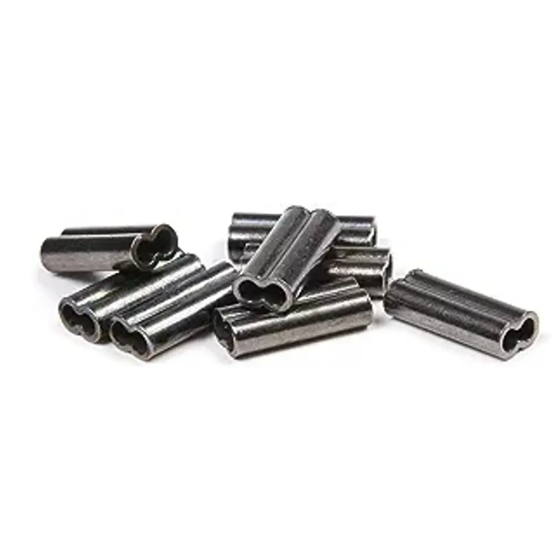 Afw Thin Wall Double Barrel Leader Sleeves - Black Nickel Crimps 1