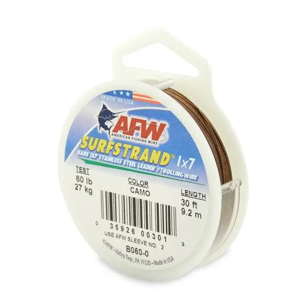 Afw Surfstrand Stainless Steel 1X7 Wire Leader 1