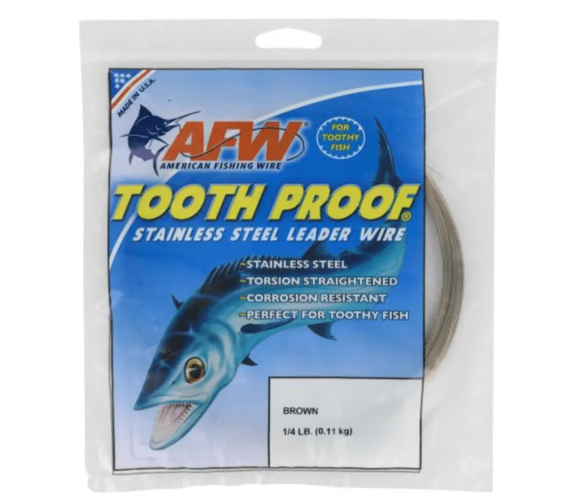 Afw Tooth Proof Stainless Steel Wire Leader Brown 1
