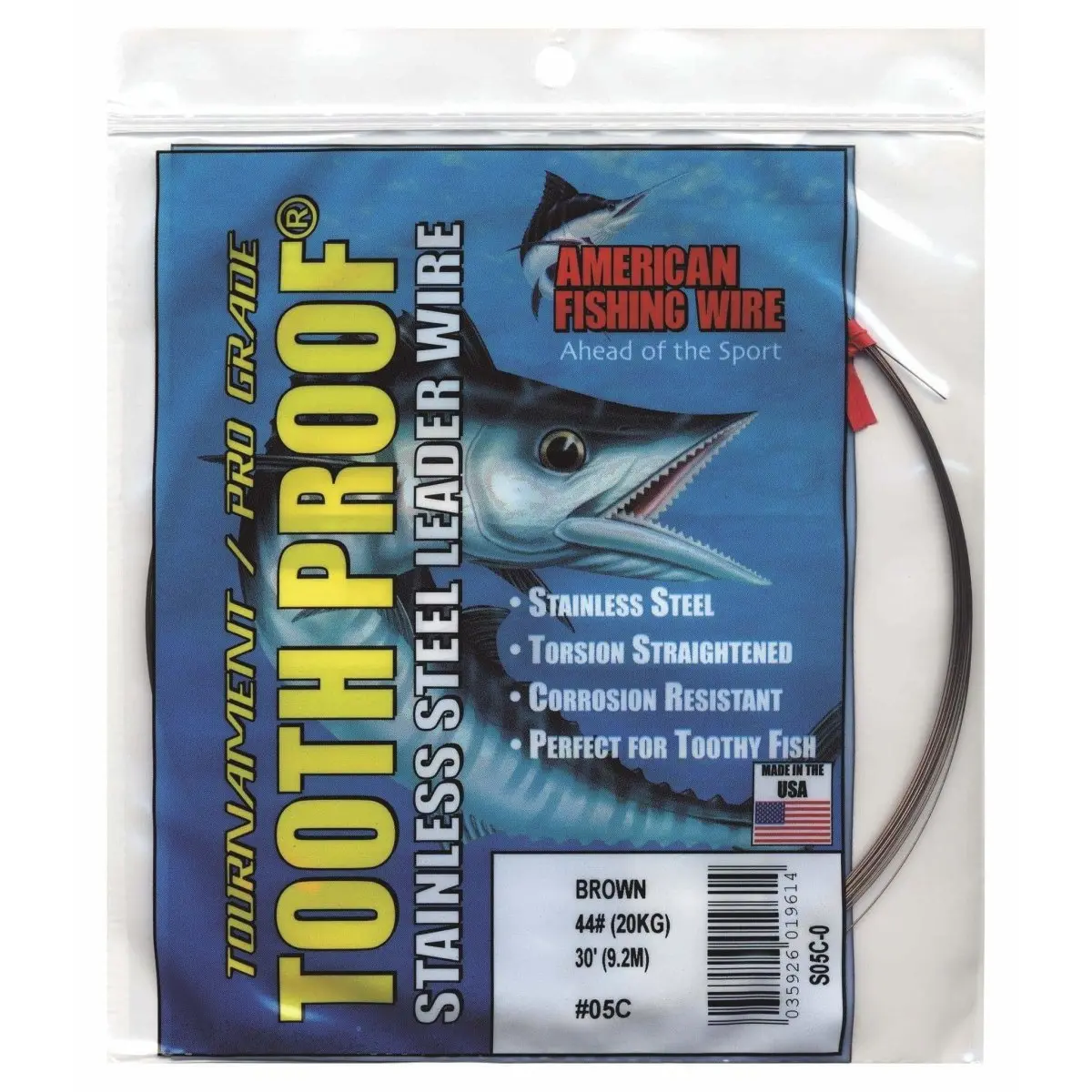 Afw Tooth Proof Stainless Steel Wire Leader Camo 1