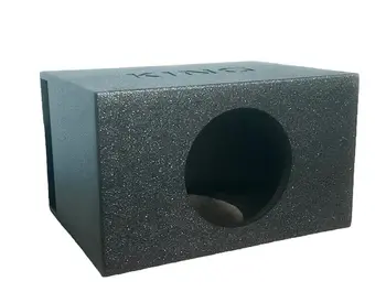 King Boxes Ak-10Vls Spray-Lined Single Vented 10" Subwoofer Box 1