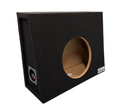 King Boxes Akt110s Single Sealed 10" Wedge Style Subwoofer Box 1