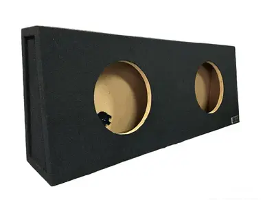 King Boxes Akt210 Dual Sealed 10" Wedge Style Subwoofer Box 1