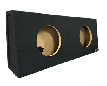King Boxes Akt212 Dual Sealed 12" Wedge Style Subwoofer Box 1