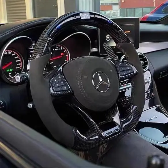 Carbon Fiber Steering Wheel For Mercedes C63 Amg | Ttd Craft 1