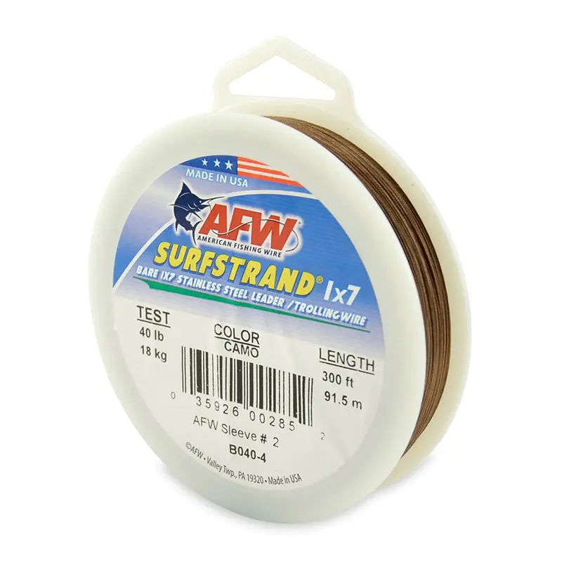 Afw Surfstrand 1X7 Stainless Steel Leader Wire 300' 1