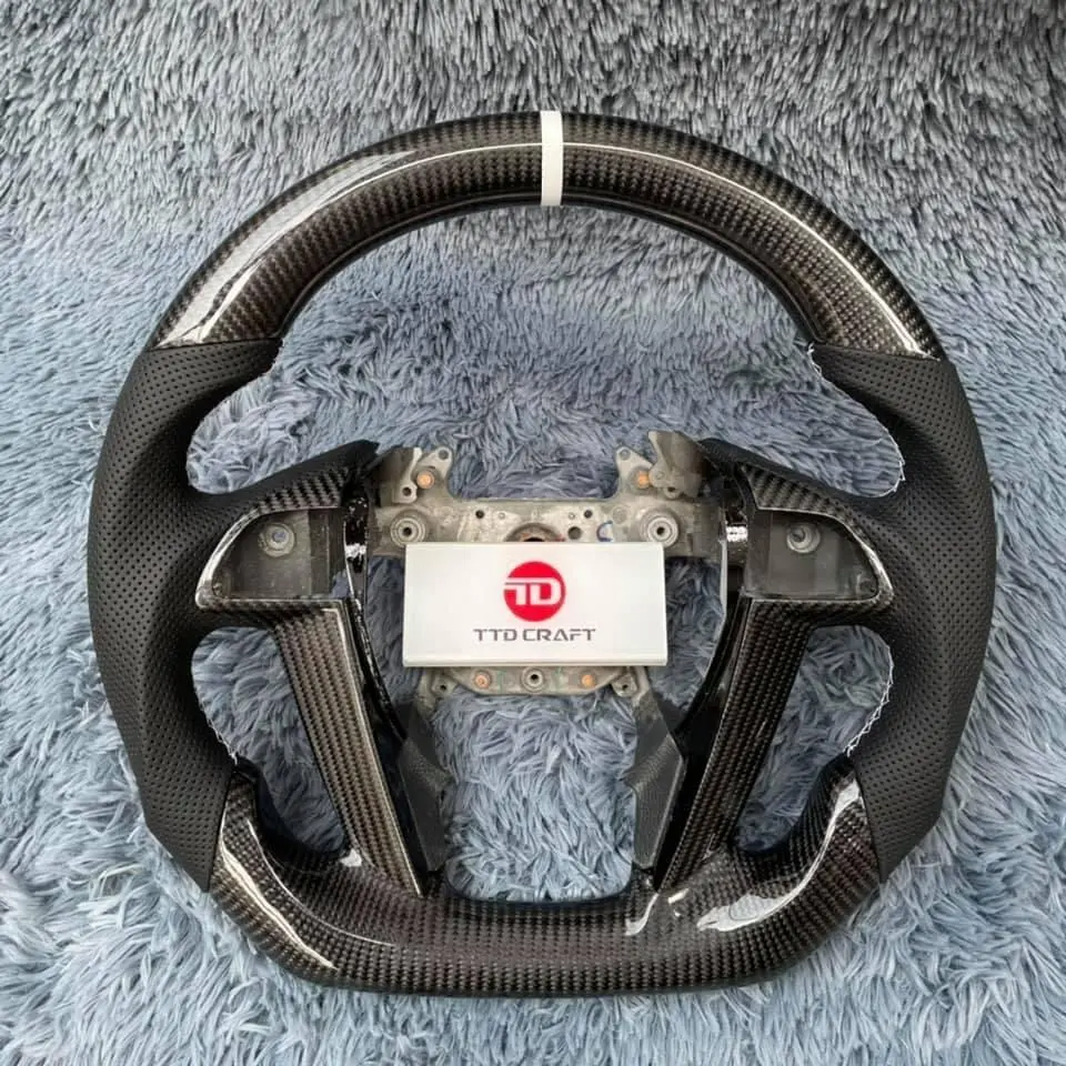 Honda 2008-2012 Accord / 2009-2015 Pilot Carbon Fiber Steering Wheel |Ttd Craft 6