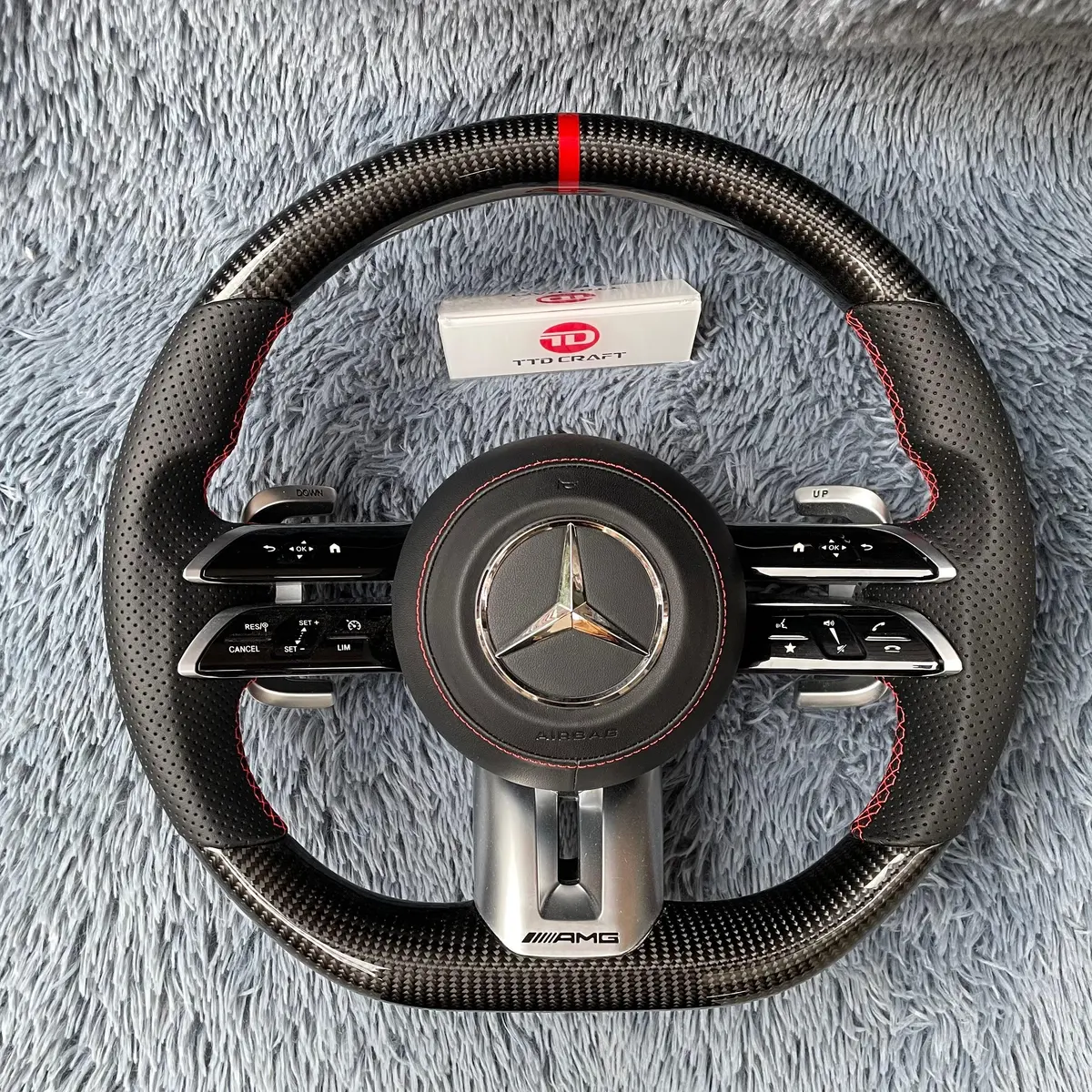 Custom Carbon Fiber Steering Wheel For Mercedes-Benz C-Class W206 | Ttd Craft 1
