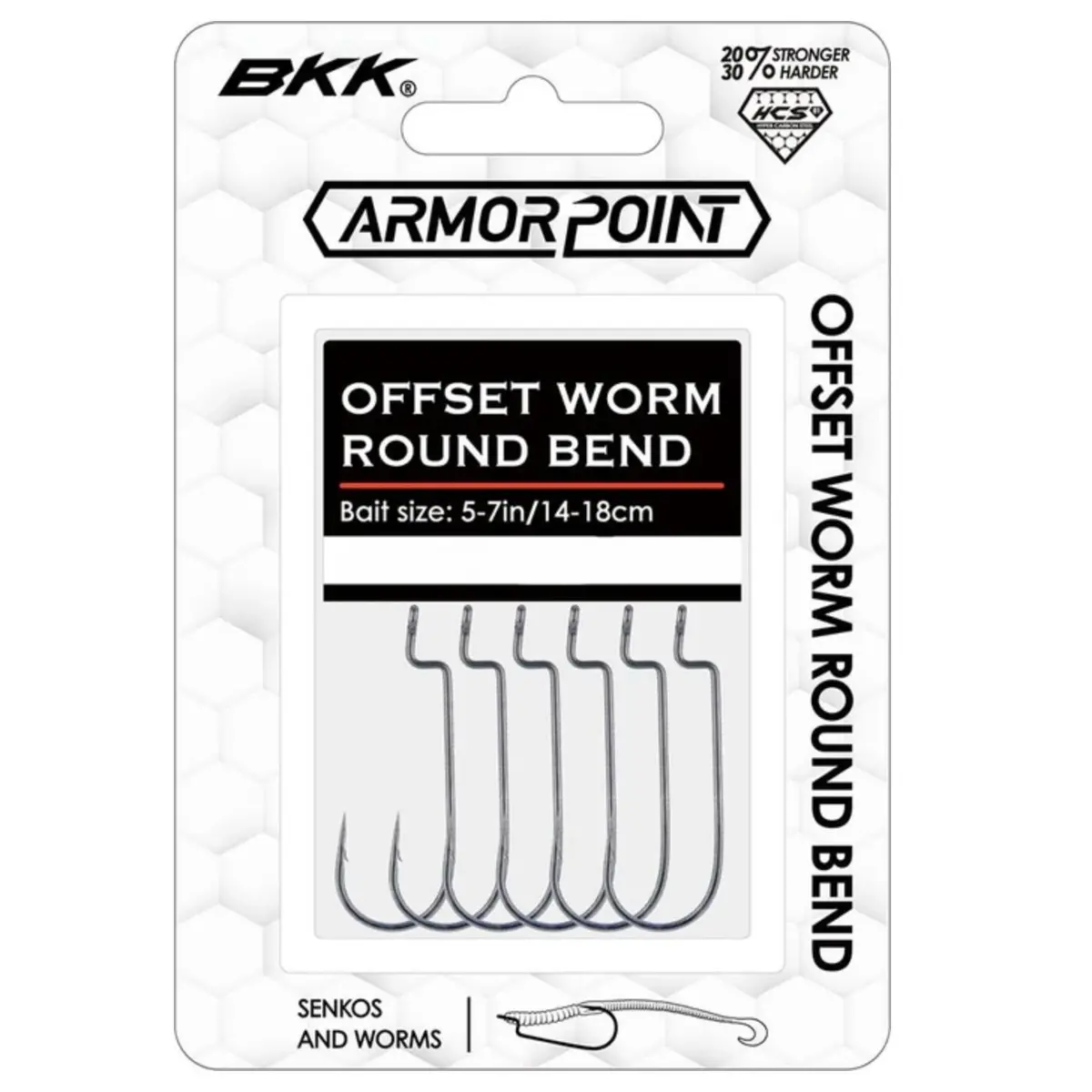 Bkk Armor Point Offset Worm Round Bend Hooks 1